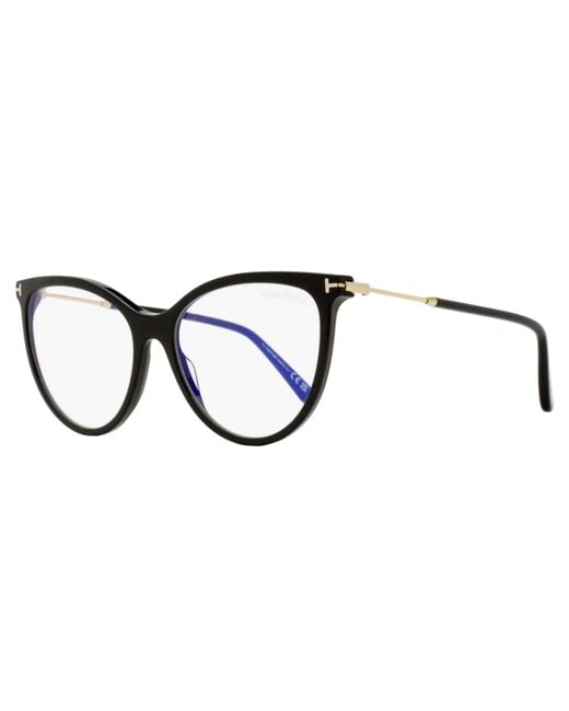 Tom Ford Black Magnetic Clip-On Eyeglasses Tf5994-B 001- 56Mm Ft5994 Plastic (Acetate)/Metal