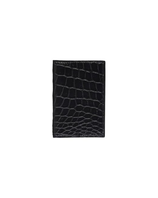 Bottega Veneta Black Leather Flap-over Wallet for men