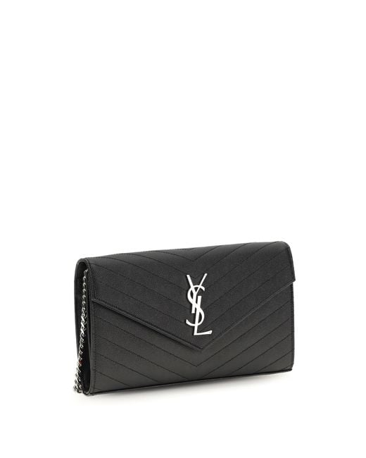 Saint Laurent Black Chain Wallet