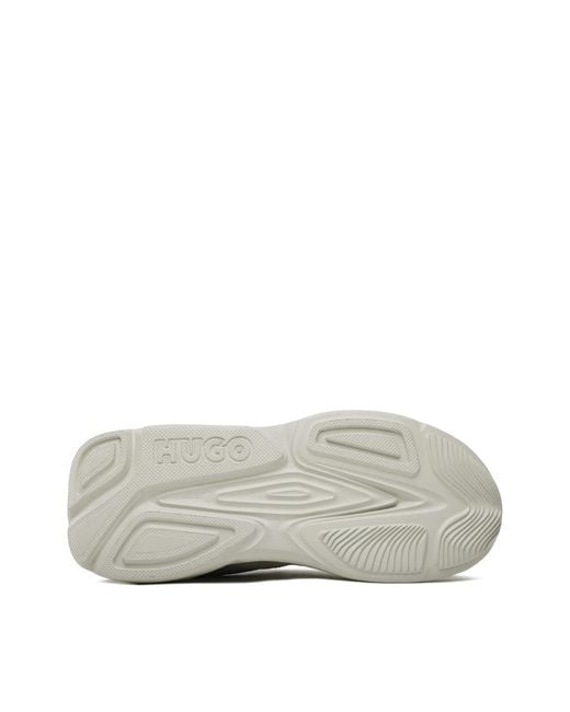 Boss White Leon Runner Sneakers Shoes for men