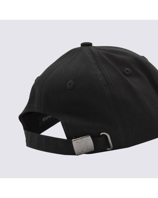 Daily Paper Black And Cotton Baseball Cap for men