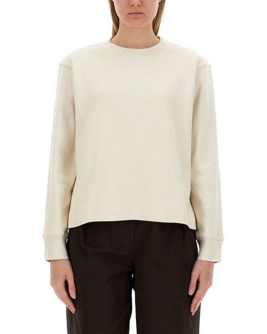 Margaret Howell White Cotton Sweatshirt