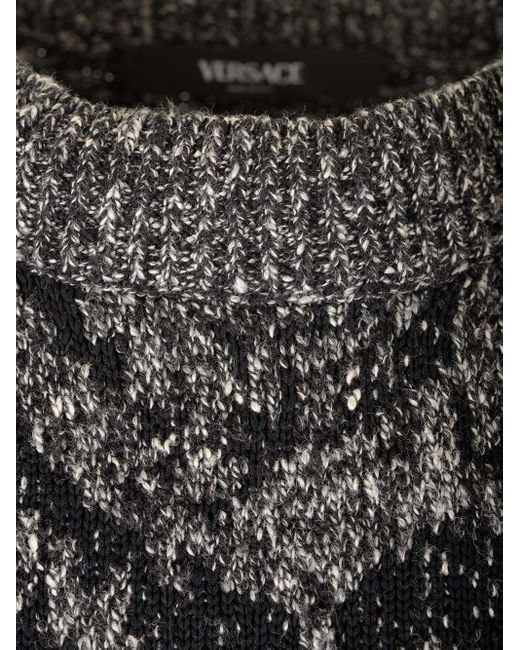 Versace Gray Sweaters for men