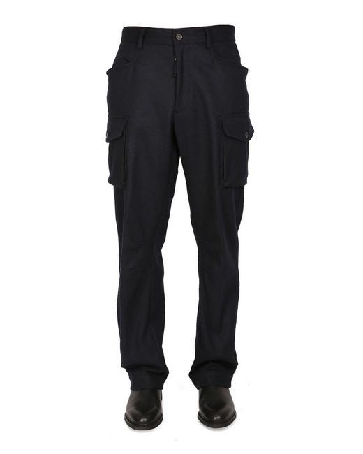Lardini Black Cargo Pants for men