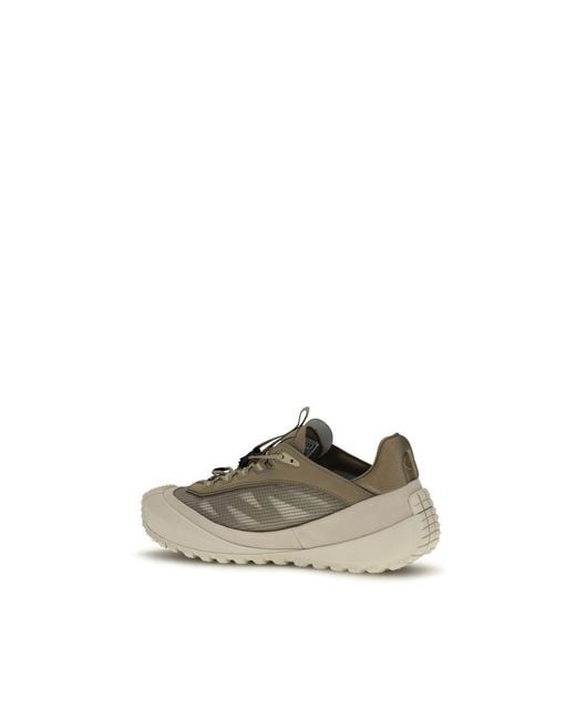 Moncler Gray Polyester Athletic Sneakers