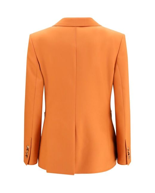 Chloé Brown Blazer Straight-Cut Wool Merino Jacket