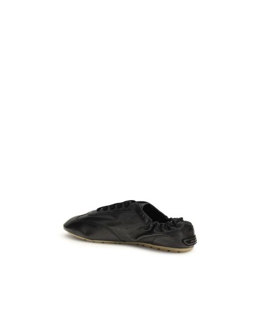 Saint Laurent Black Calf Leather Bos Taurus Athletic Sneakers for men
