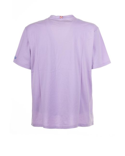 Mc2 Saint Barth Purple Lilac Moscow Summer T-Shirt for men