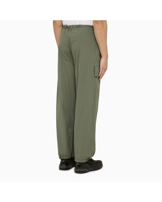 C P Company Green Agave Nylon Cargo Trousers for men