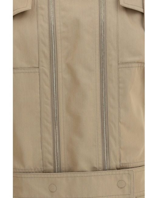 Fendi Natural Cotton Blouson Jacket