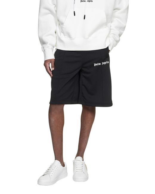palm angels black shorts