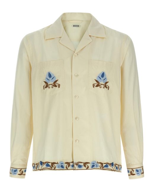 Bode Natural 'Noveau Vine' Shirt for men