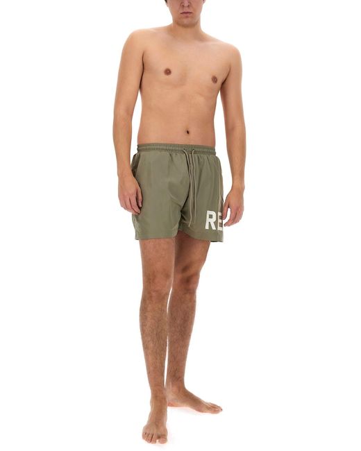 Represent Green Swimsuit With Logo for men
