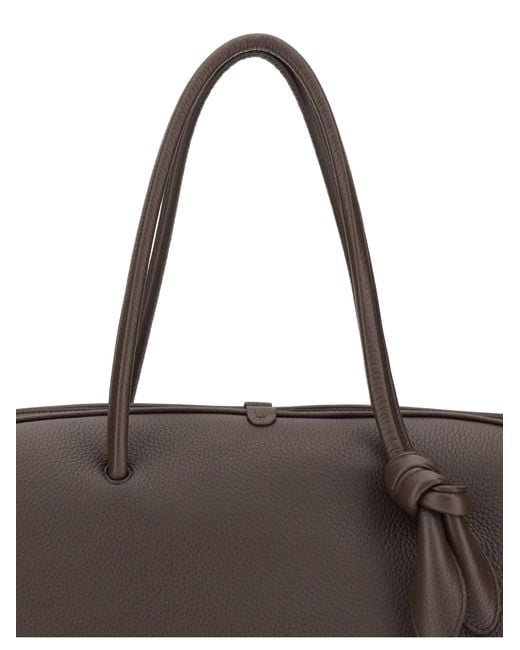 Jacquemus Brown Le Grand Tourisme Travel Bag Calf Leather Bos Taurus Handbags