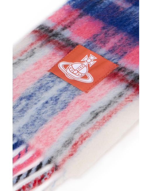 Vivienne Westwood White Scarf Alpaca Wool