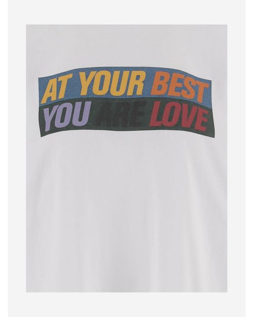 Sacai White T-Shirt Printed Cotton T-Shirts & Jerseys
