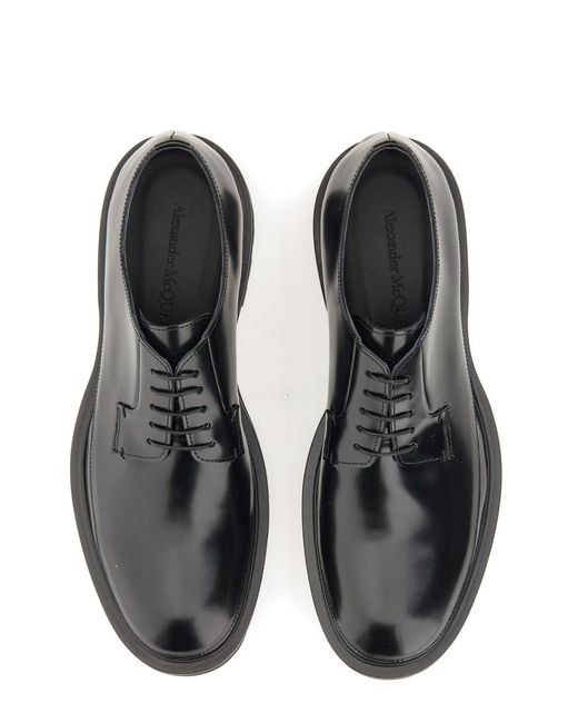 Alexander McQueen Gray Derby Shoe. for men