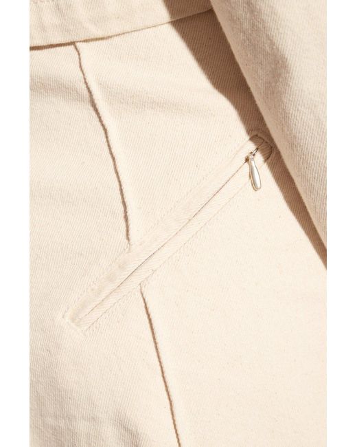 Adidas Originals White Jeans With Logo