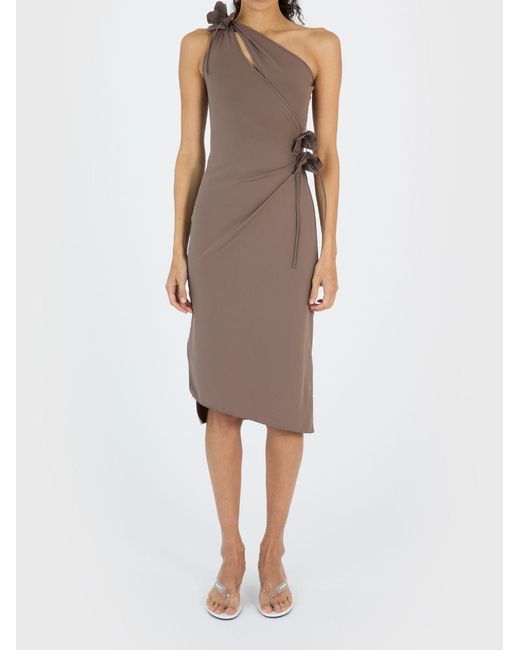 Coperni Natural Dress Flower Recycled Polyamide