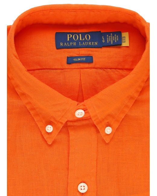 Ralph Lauren Orange Shirts for men