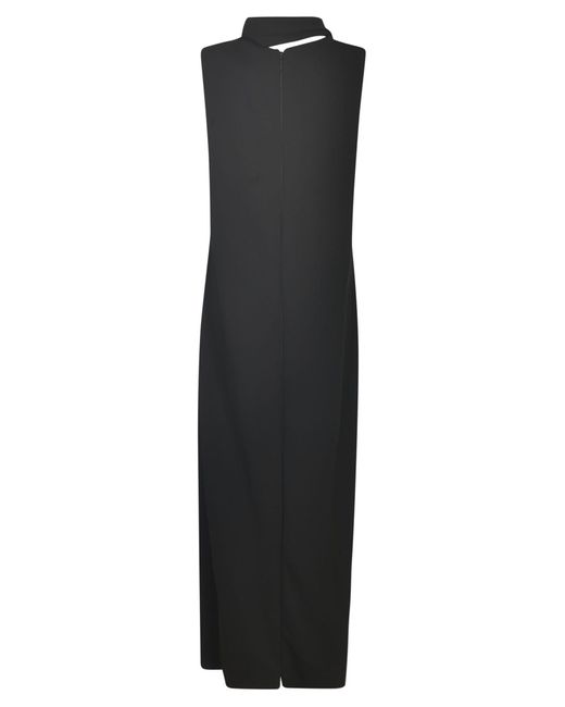 Giorgio Armani Black Viscose Long Dress