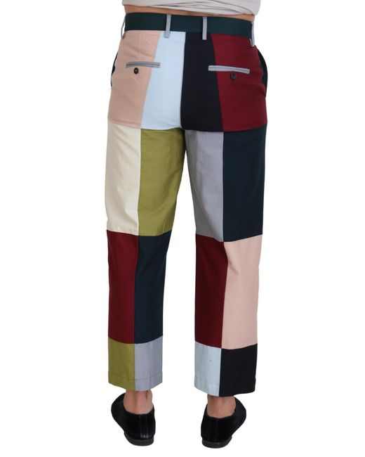 Dolce & Gabbana Black Patchwork Trousers Style for men