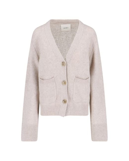 Lisa Yang White V-Neck Cardigan Danni