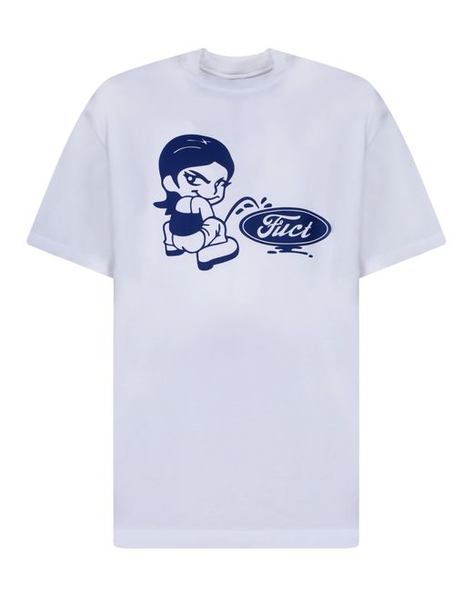 Fuct Blue Oval Pee Girl T-Shirt for men