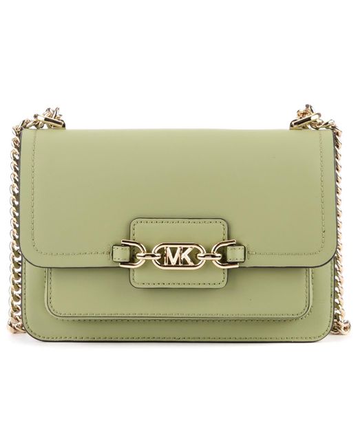 Michael Kors Leather Heather Sage Green Bag Lyst