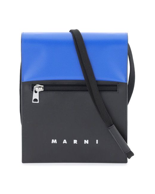 Marni Blue Tribeca Crossbody Bag for men