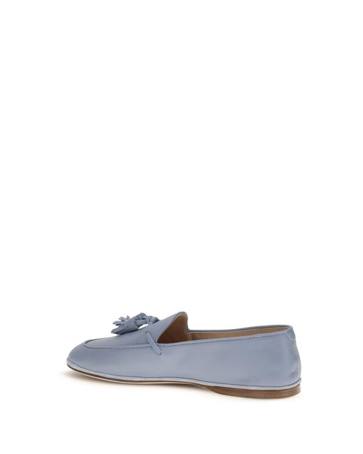 Fratelli Rossetti Blue Tassel Loafers Calf Leather