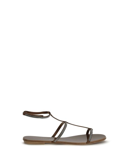 Pedro Garcia White Rhinestone Sandals Calf Leather Bos Taurus