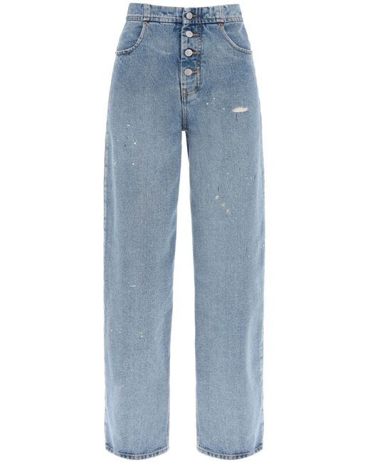 MM6 by Maison Martin Margiela Blue Lived In Effect Jeans