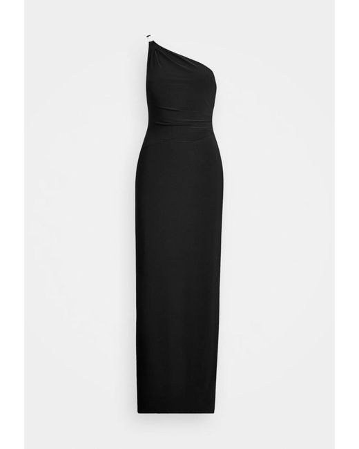 Ralph Lauren Black Belina One Shoulder Evening Dress