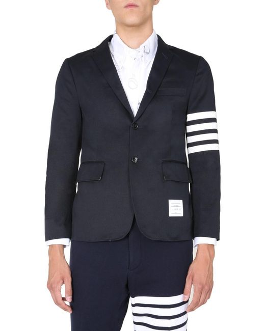Thom Browne Blue Deconstructed Classic Sports Jacket for men