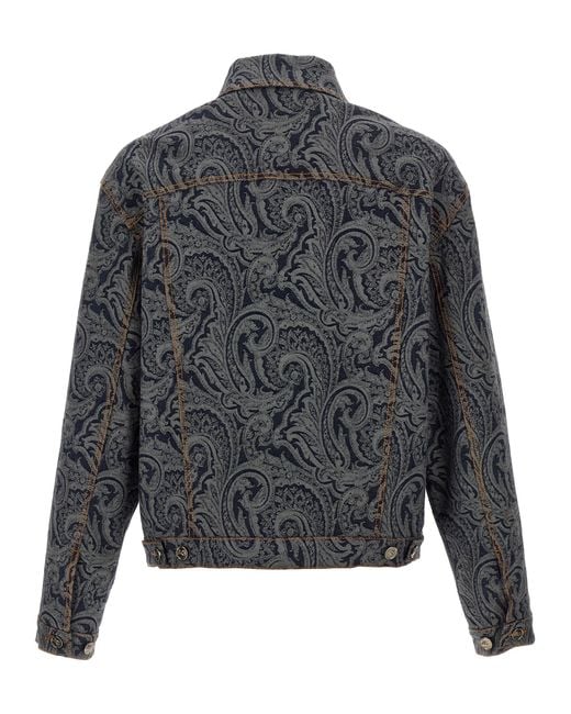 Etro Gray Paisley Jacket for men