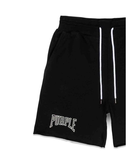 Purple Brand Black Brand Shorts for men