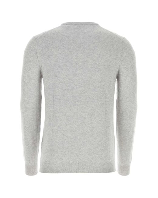Fedeli Gray Light Cashmere Sweater for men