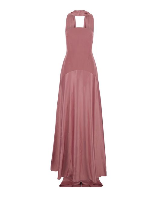 Solace London Purple Dress Mae Polyester
