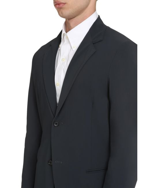 THE (Alphabet) Blue Jacket Single-Breasted Two-Button Polyamide Suit & Dinner for men