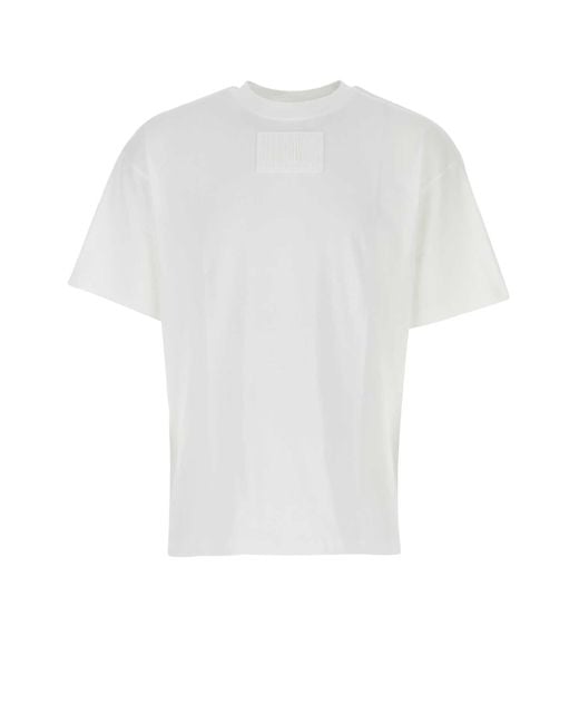 VTMNTS White Cotton T-Shirt for men