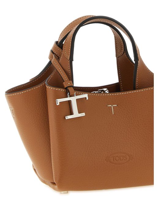 Tod's Brown Micro Leather Handbag