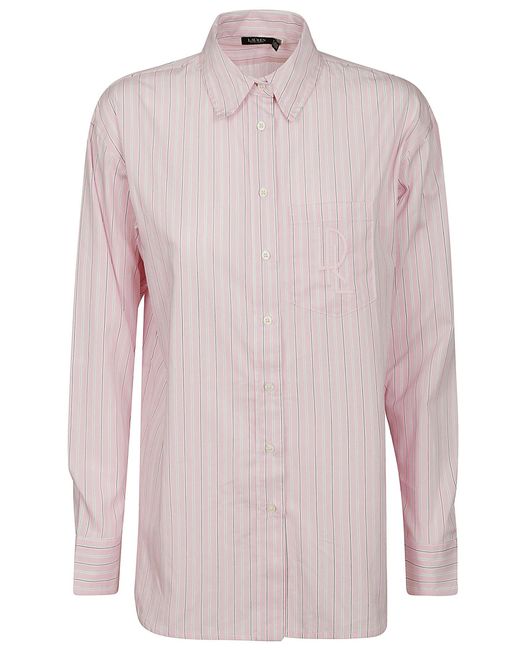 Polo Ralph Lauren Pink Brawley Long Sleeve Button Front Shirt
