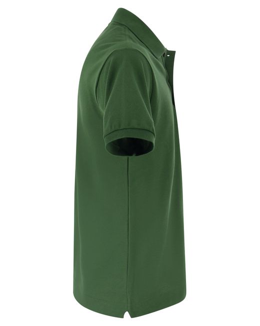 Lacoste Green Classic Fit Cotton Pique Polo Shirt for men
