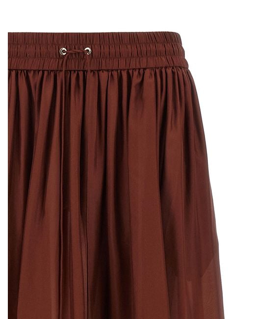 Zimmermann Brown Silk Mini Skirt