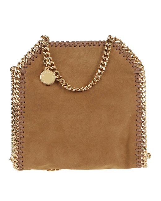 Stella McCartney Brown Tiny Tote Alter Suede