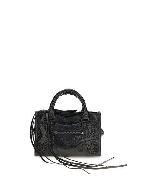 Balenciaga Black Handbag Le City Nano Lambskin Handbags