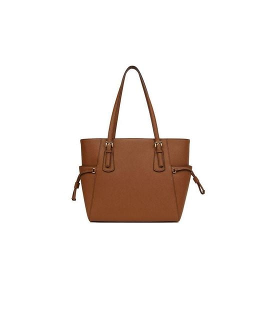 Michael Kors Brown Tote Bag Leather Tote-Bags