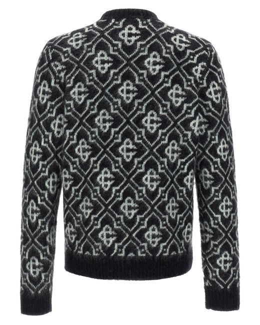 Casablanca Black 'Monogram' Sweater for men