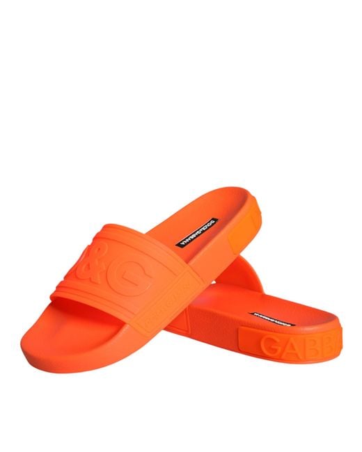 Dolce & Gabbana Orange Sliders
